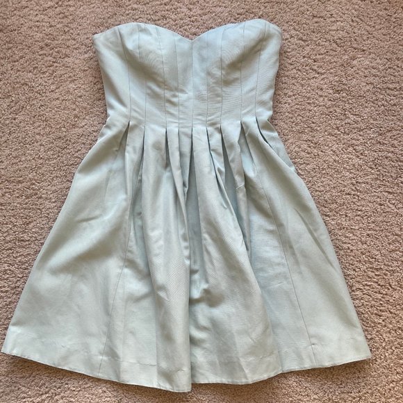 J. Crew Marlie Classic Faille Dress Sea Spray - Picture 2 of 5